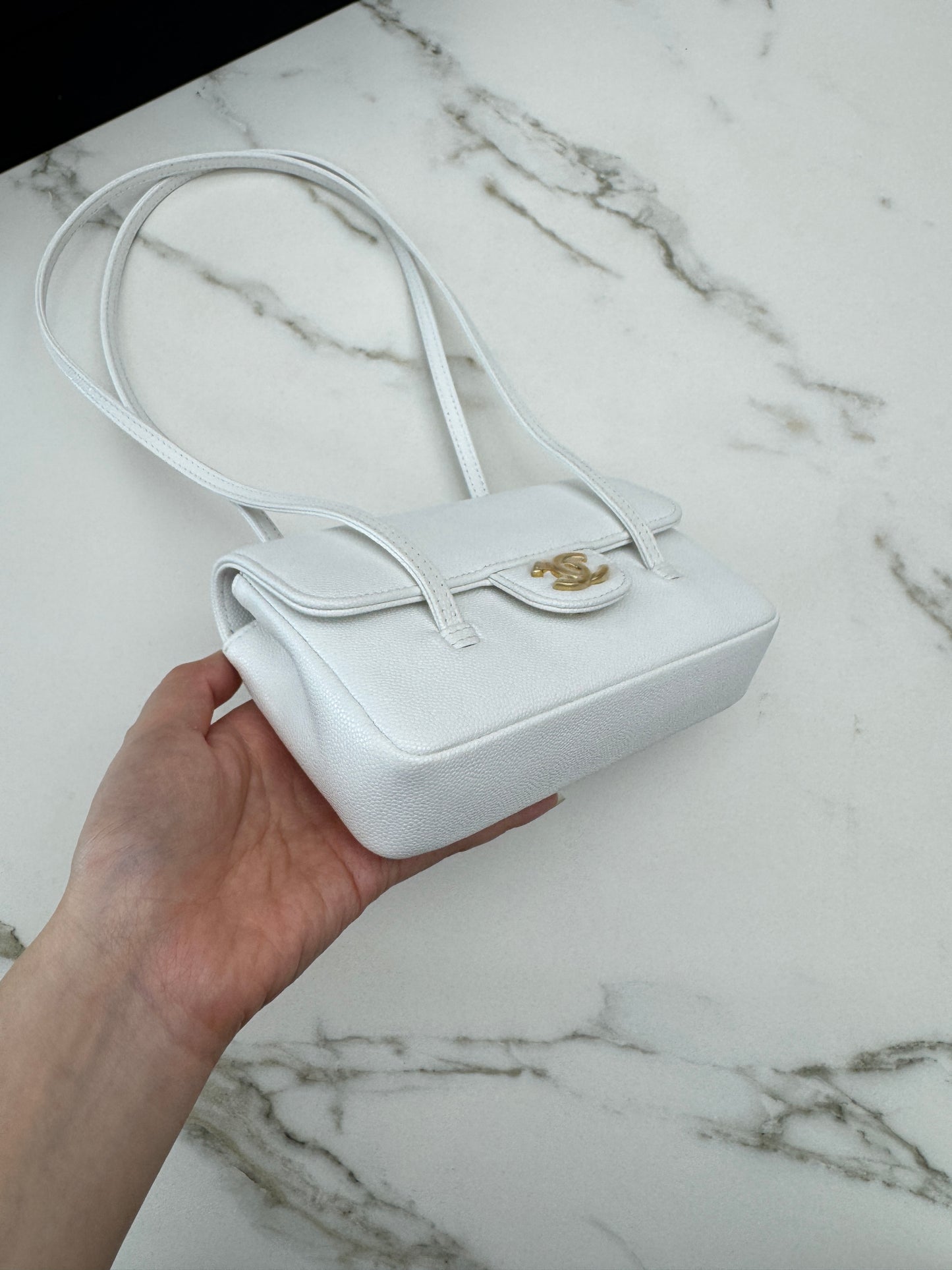 CHANEL Mini Preppy Coco 白色