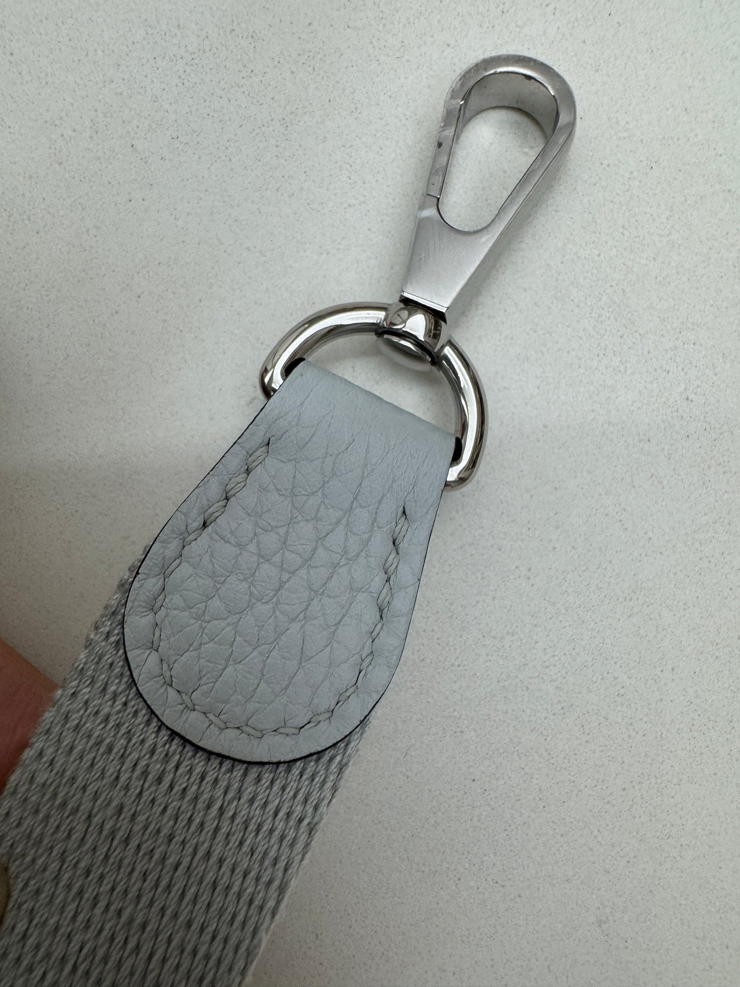 HERMES Mini Evelyne 霧霾藍銀扣 T0 Bleu Brume PHW