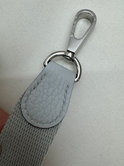 HERMES Mini Evelyne 霧霾藍銀扣 T0 Bleu Brume PHW
