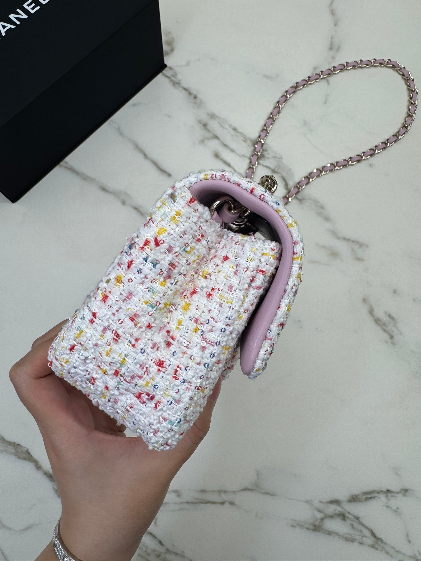 CHANEL 25P Mini CF20 毛呢 Tweed