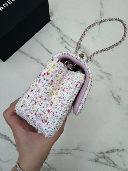 CHANEL 25P Mini CF20 毛呢 Tweed