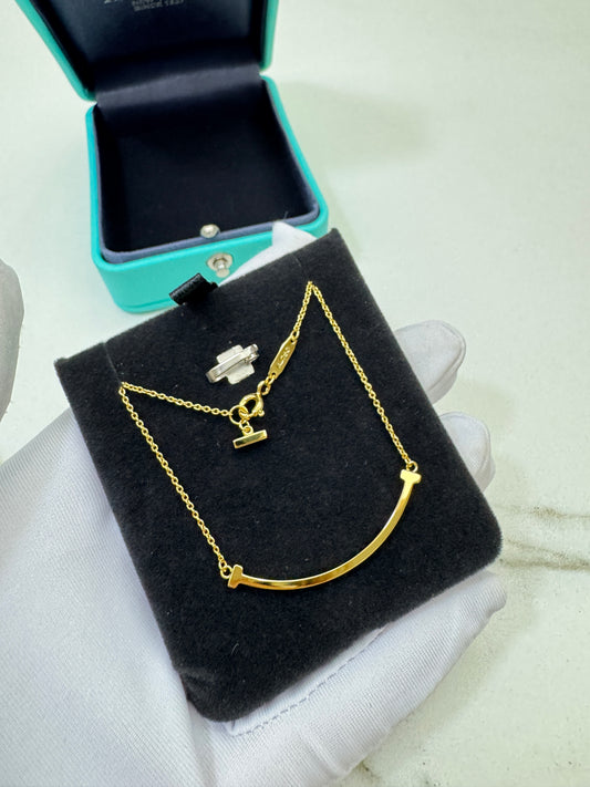 TIFFANY T:Smile Necklace Gold Color