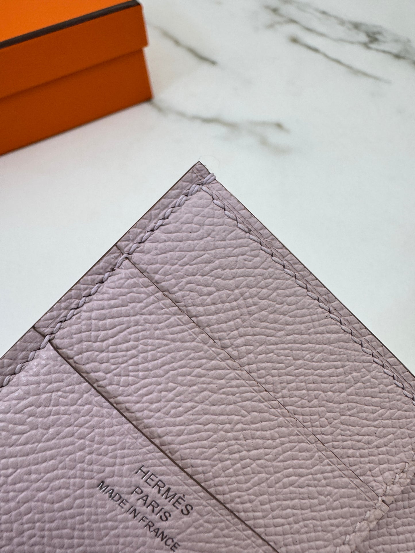 HERMES Bearn Wallet 三摺錢包 夢幻紫銀扣 Epsom Mauve Pale PHW