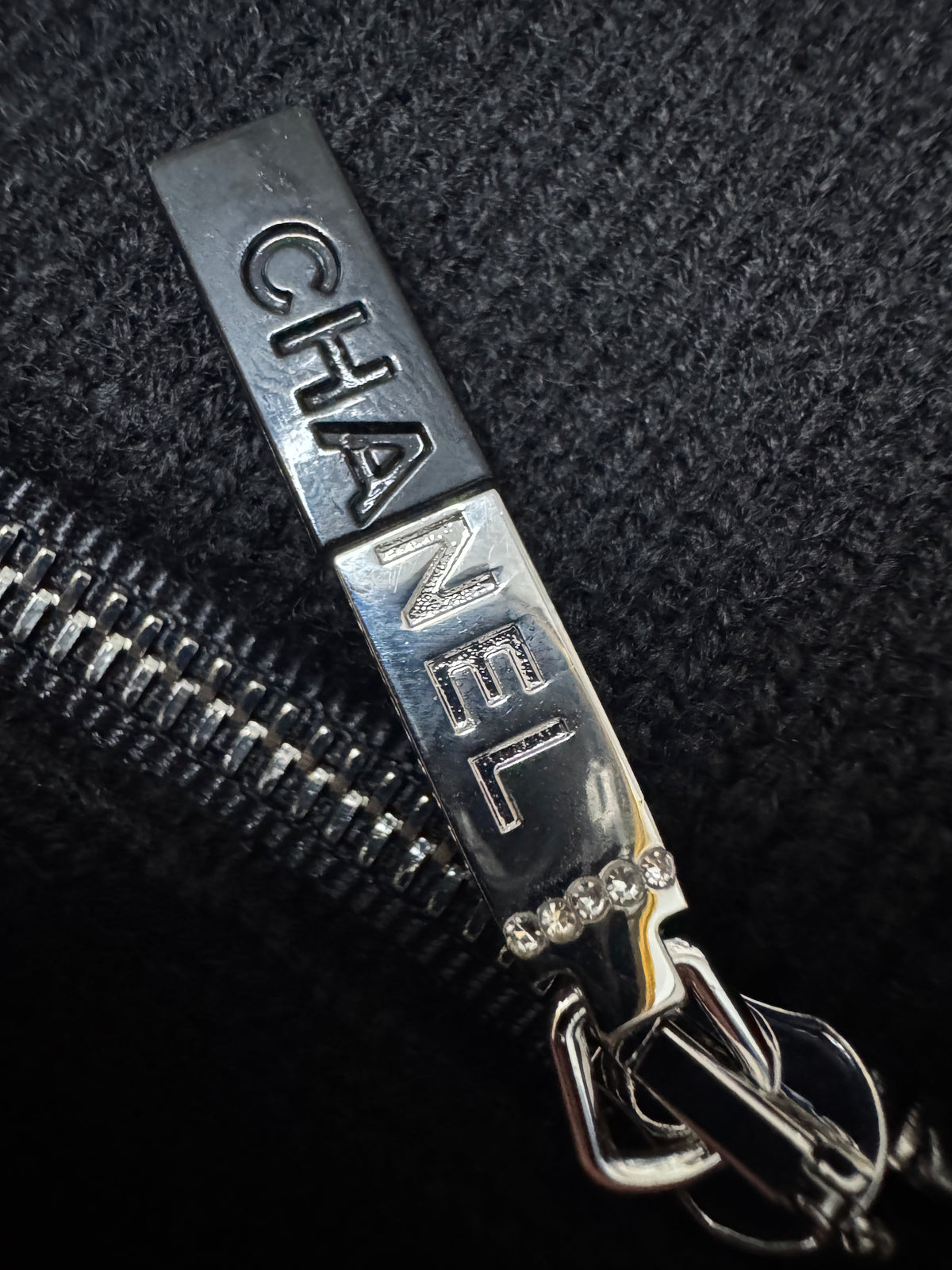CHANEL 25P拉鏈袖外套 98% Cashmere