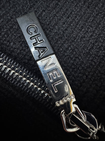CHANEL 25P拉鏈袖外套 98% Cashmere
