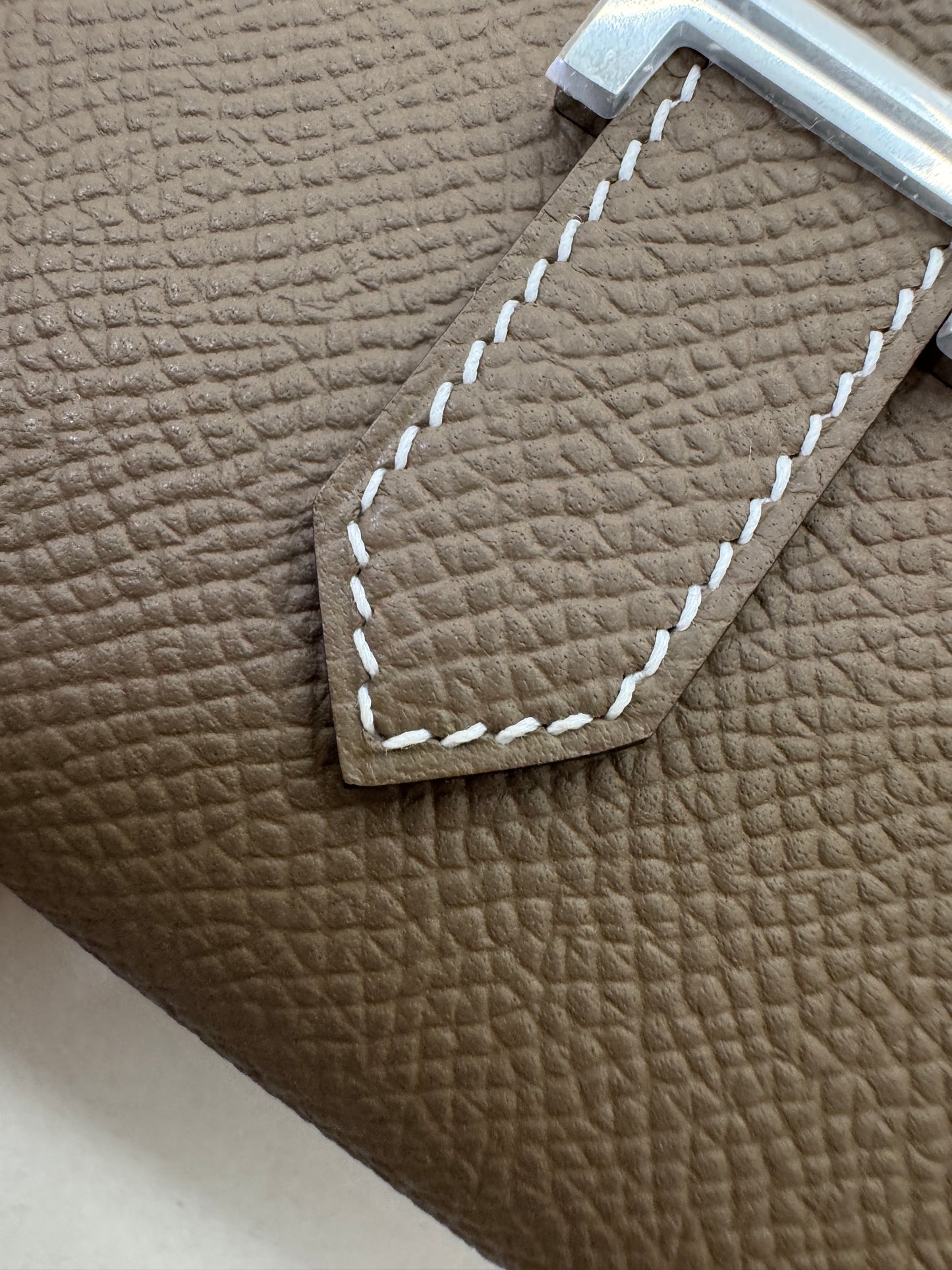 HERMES Bearn Mini Wallet 散紙位 大象灰銀扣 Epsom PHW