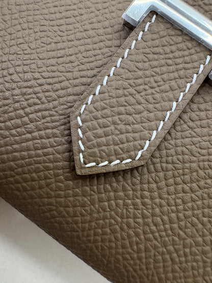 HERMES Bearn Mini Wallet 散紙位 大象灰銀扣 Epsom PHW