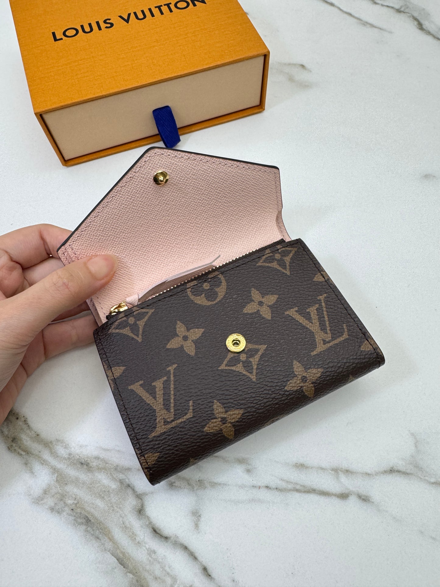 LV Victorine Wallet M62360 Rose Ballerine