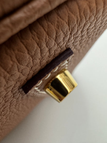 HERMES Birkin 25 金棕色金扣 Togo Gold GHW