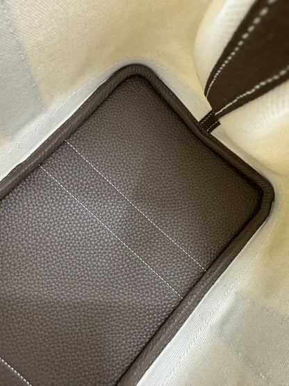 HERMES Garden Party 36 大象灰Negonda拼帆布