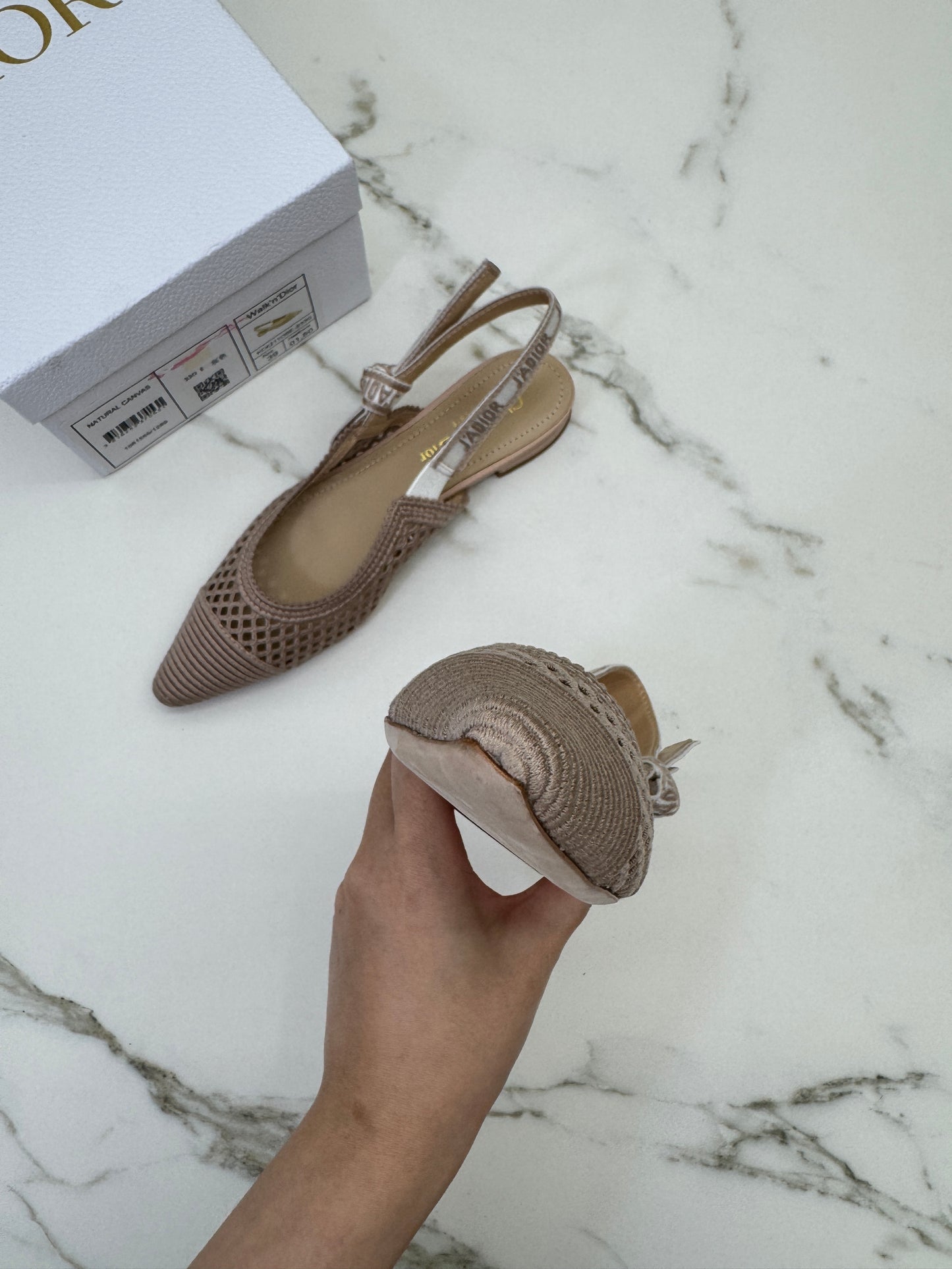 DIOR J’adior Slingback 裸粉鏤空