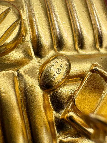 CHANEL Vintage 97P 千層酥耳夾