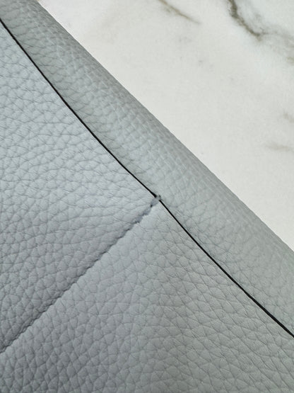 HERMES Halzan 25 聖杯藍銀扣 Bleu Pale