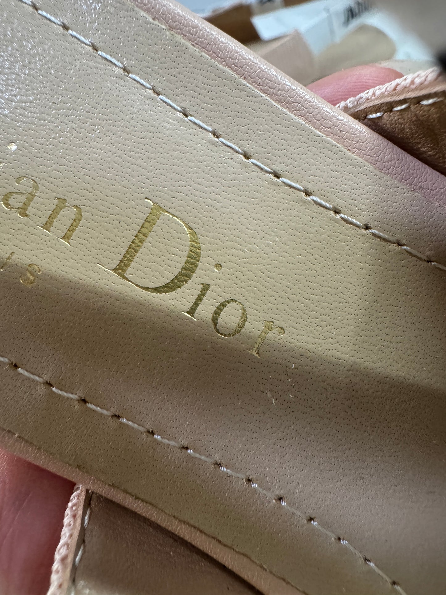DIOR J'adior Slingback 裸色 科技布面 2.5cm