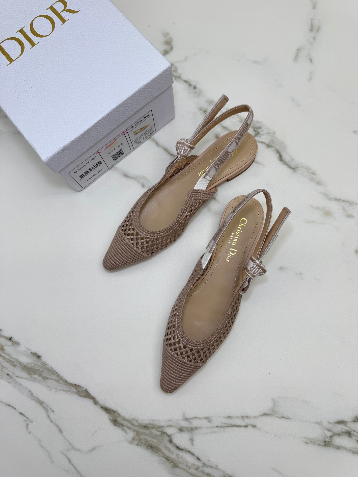 DIOR J’adior Slingback 裸粉鏤空