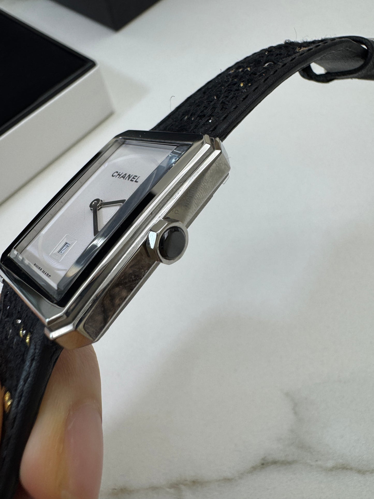 CHANEL Boyfriend Watch Tweed錶帶