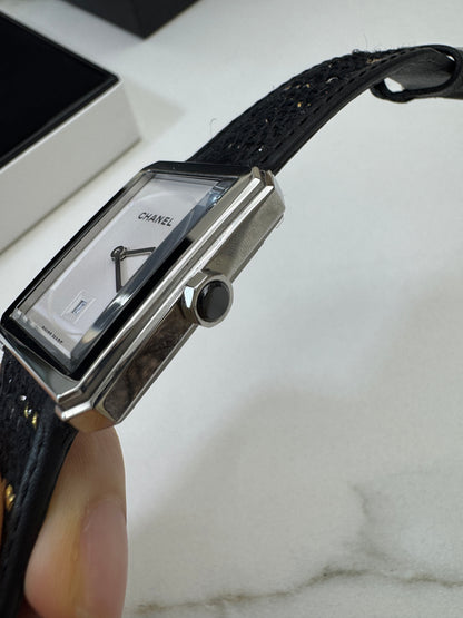 CHANEL Boyfriend Watch Tweed錶帶