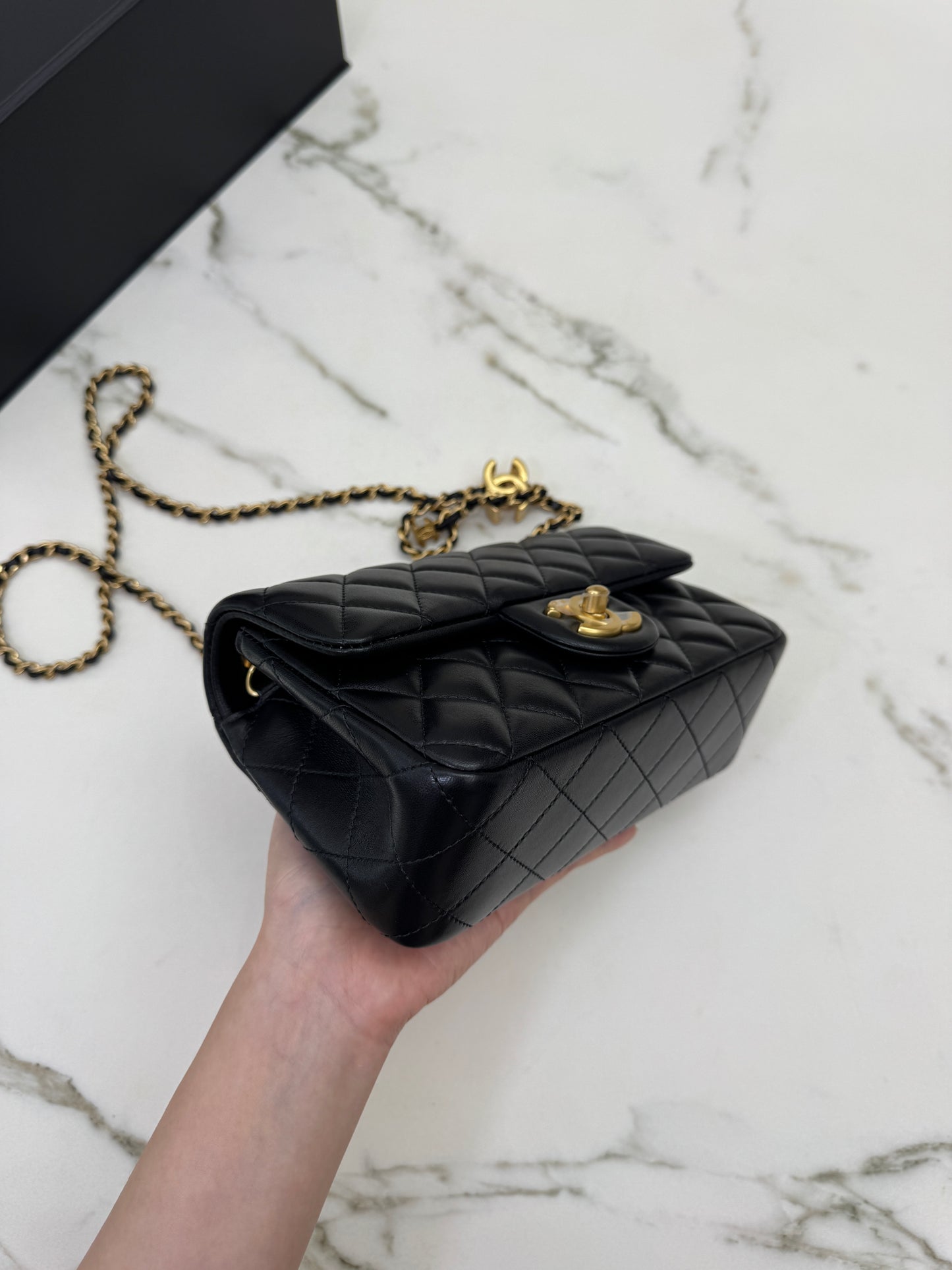 CHANEL 25B調節扣 Mini CF20 羊皮