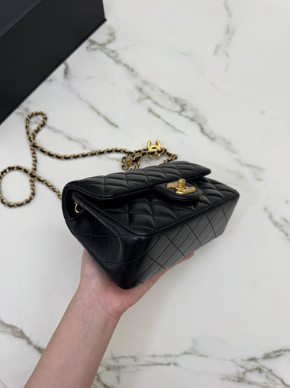 CHANEL 25B調節扣 Mini CF20 羊皮