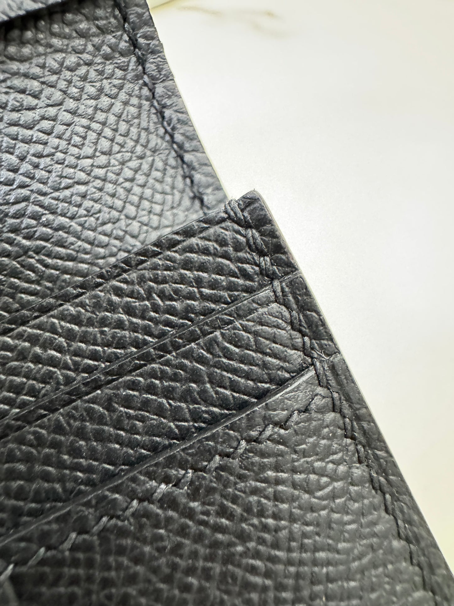 HERMES Bearn Wallet Black Epsom GHW