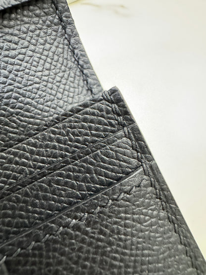 HERMES Bearn Wallet Black Epsom GHW