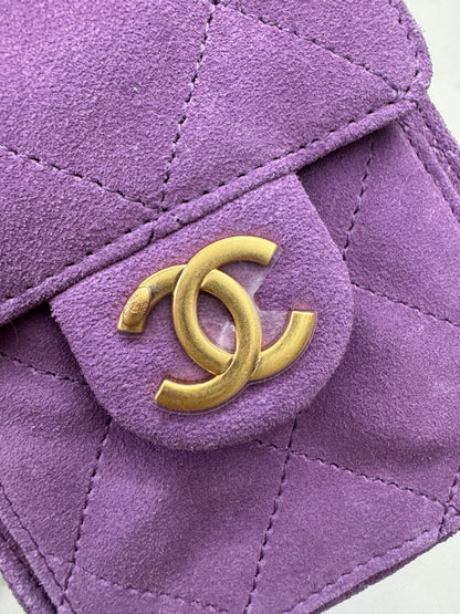 CHANEL Mini 25 Bag 紫色麂皮