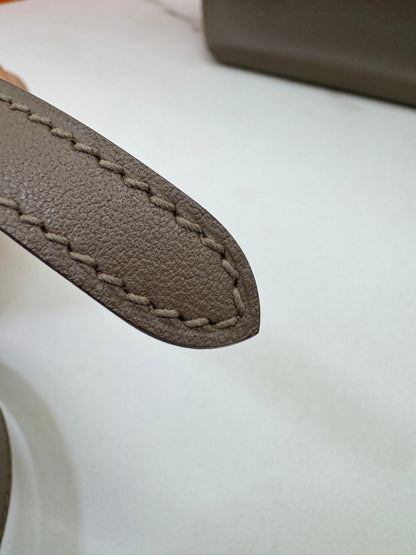 HERMES Mini 2424 大象灰金扣 Evercolor Etoupe GHW