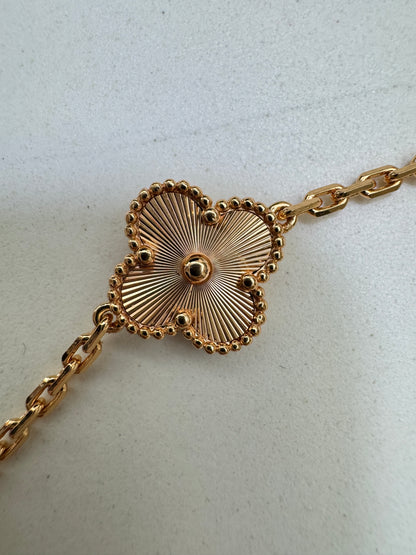 VCA Vintage Alhambra Bracelet 紅玉髓玫瑰金鐳射