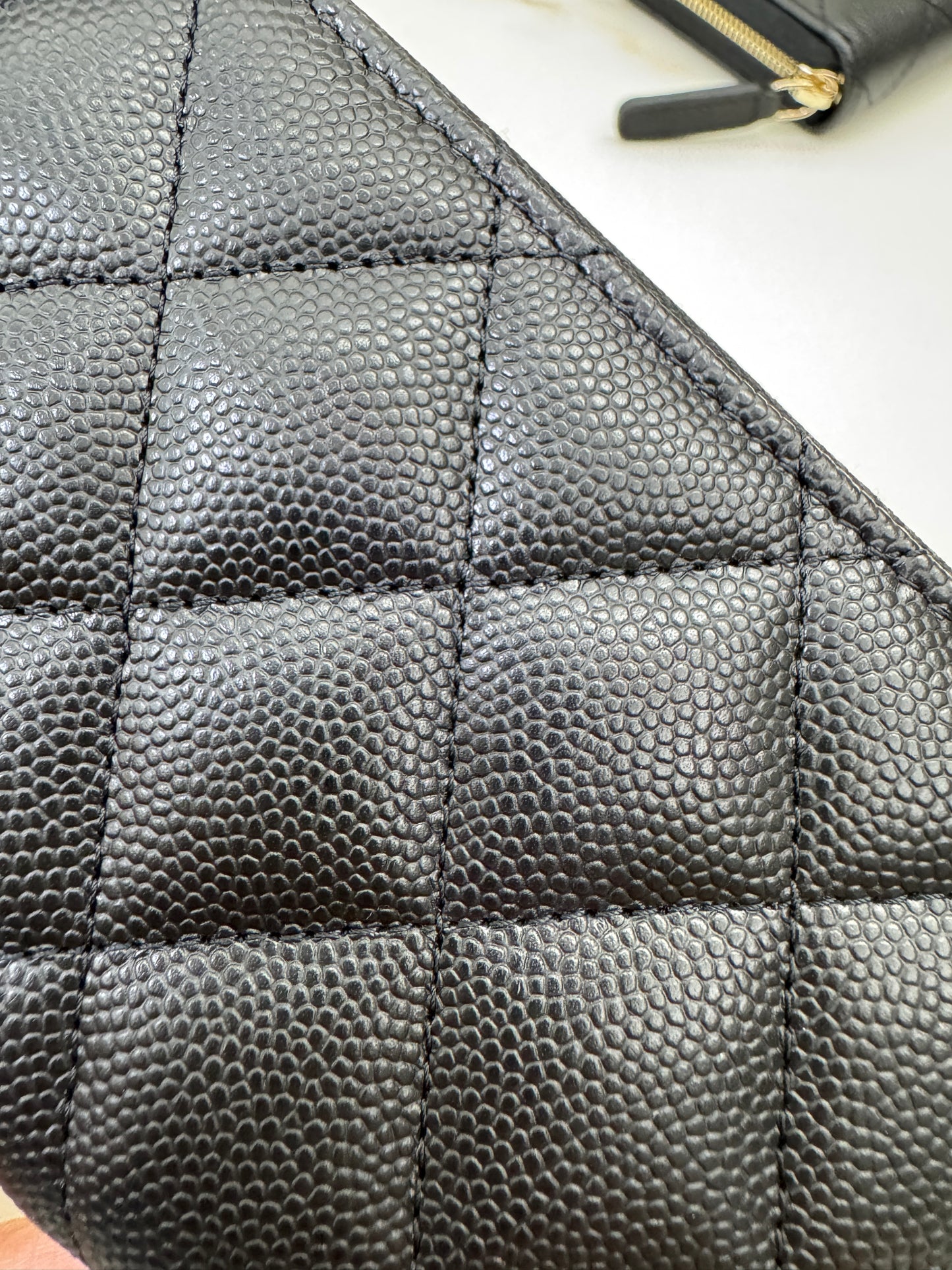 CHANEL 24B半鑽扣 加大零錢包 可放對摺紙幣