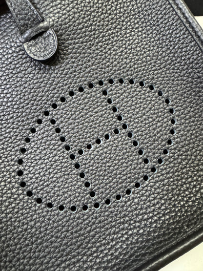 HERMES Mini Evelyn Noir GHW