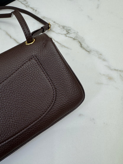 CHANEL Mini Maxi Flap 巧克力色