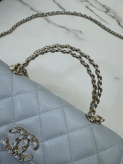 CHANEL 25S Kelly 手機包 Baby Blue