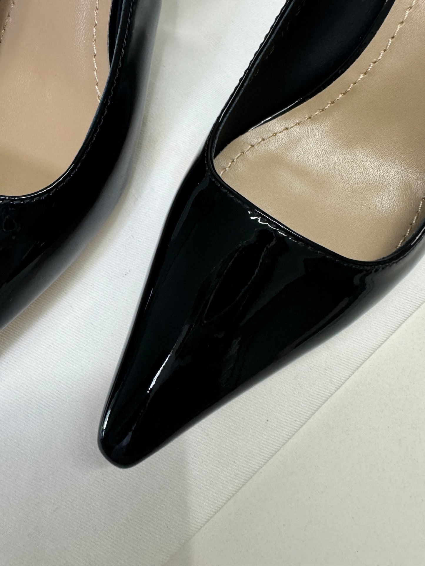 DIOR Slingback 黑色漆皮 5.5cm