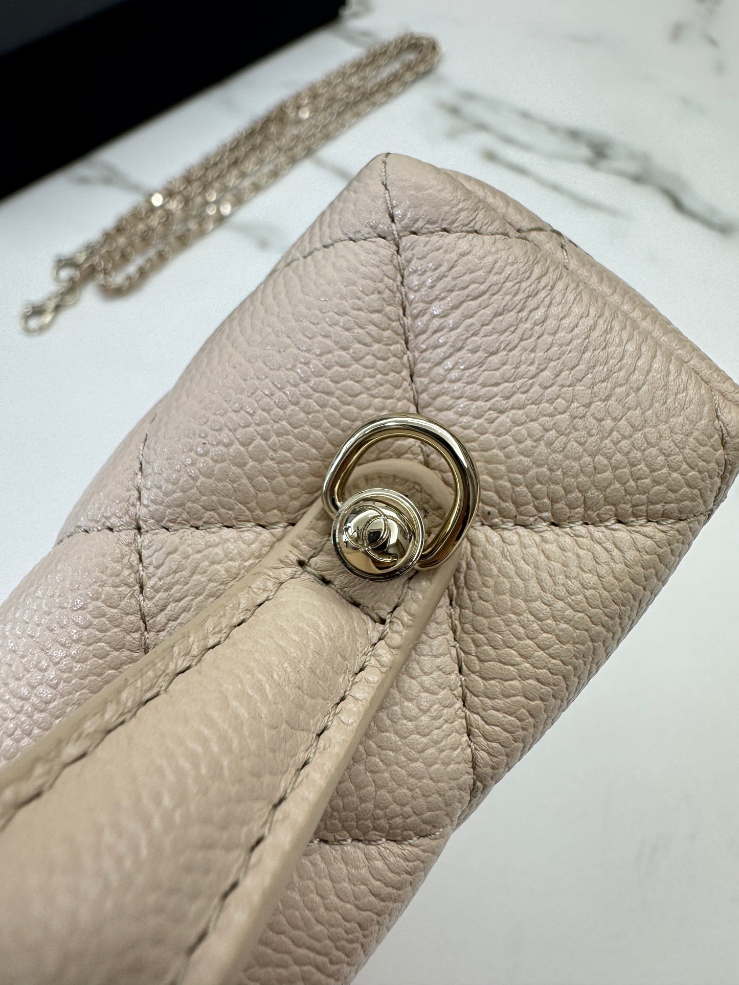 CHANEL LP盒子包 淺杏色