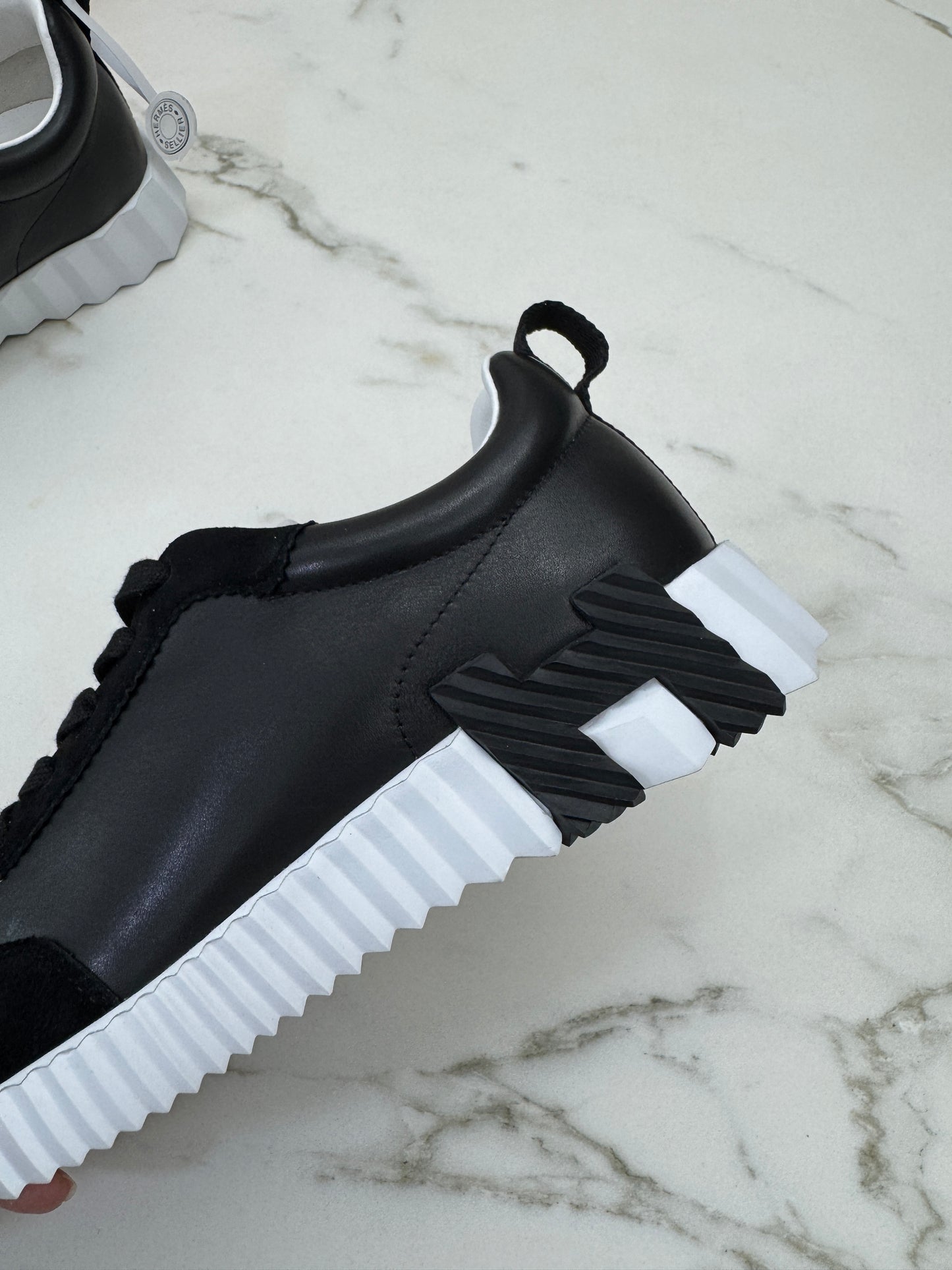 HERMES Bouncing 運動鞋 黑色皮面