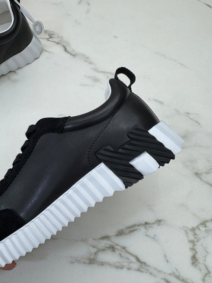 HERMES Bouncing 運動鞋 黑色皮面