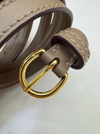 HERMES Mini 2424 大象灰金扣 Evercolor Etoupe GHW