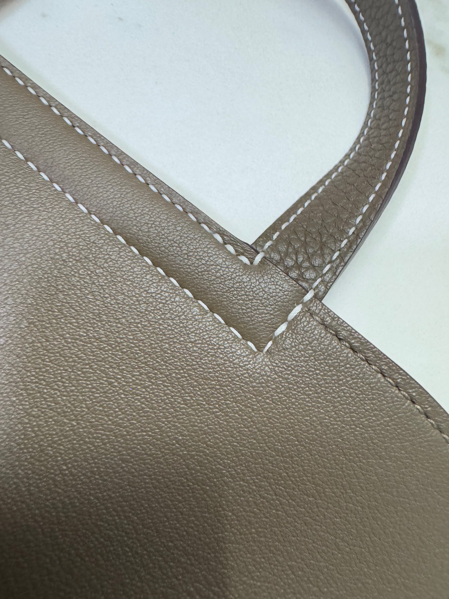 HERMES Halzan 25 大象灰金扣