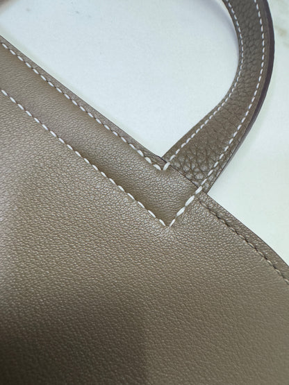 HERMES Halzan 25 大象灰金扣