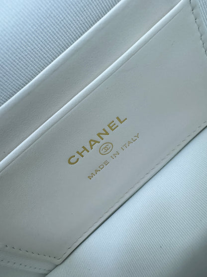 CHANEL 25C LP盒子包 白色 Vanity