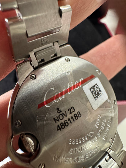 CARTIER Blue Balloon 33mm 鑽石盤【天然真鑽】