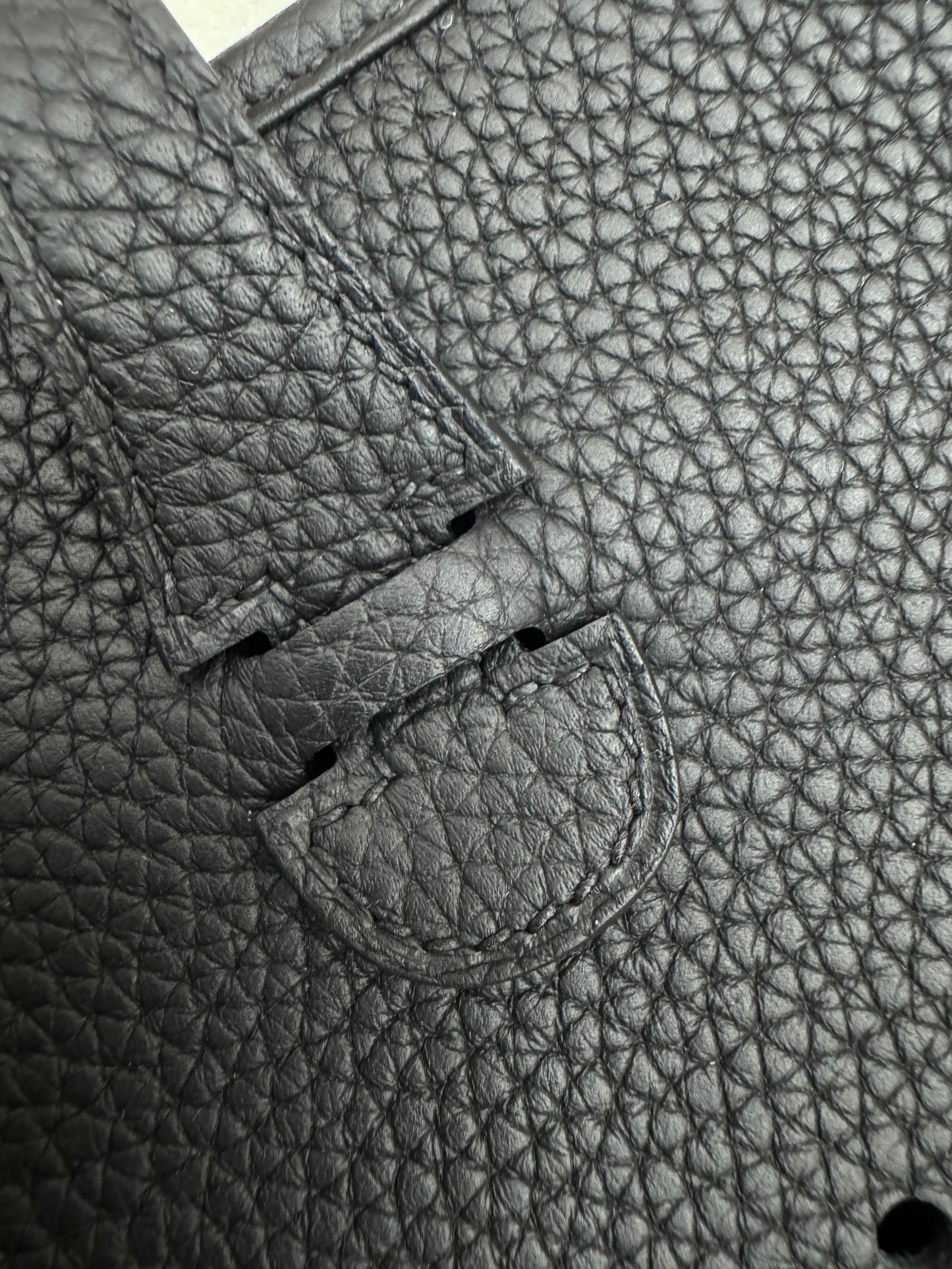 HERMES Evelyne23 黑銀 TC