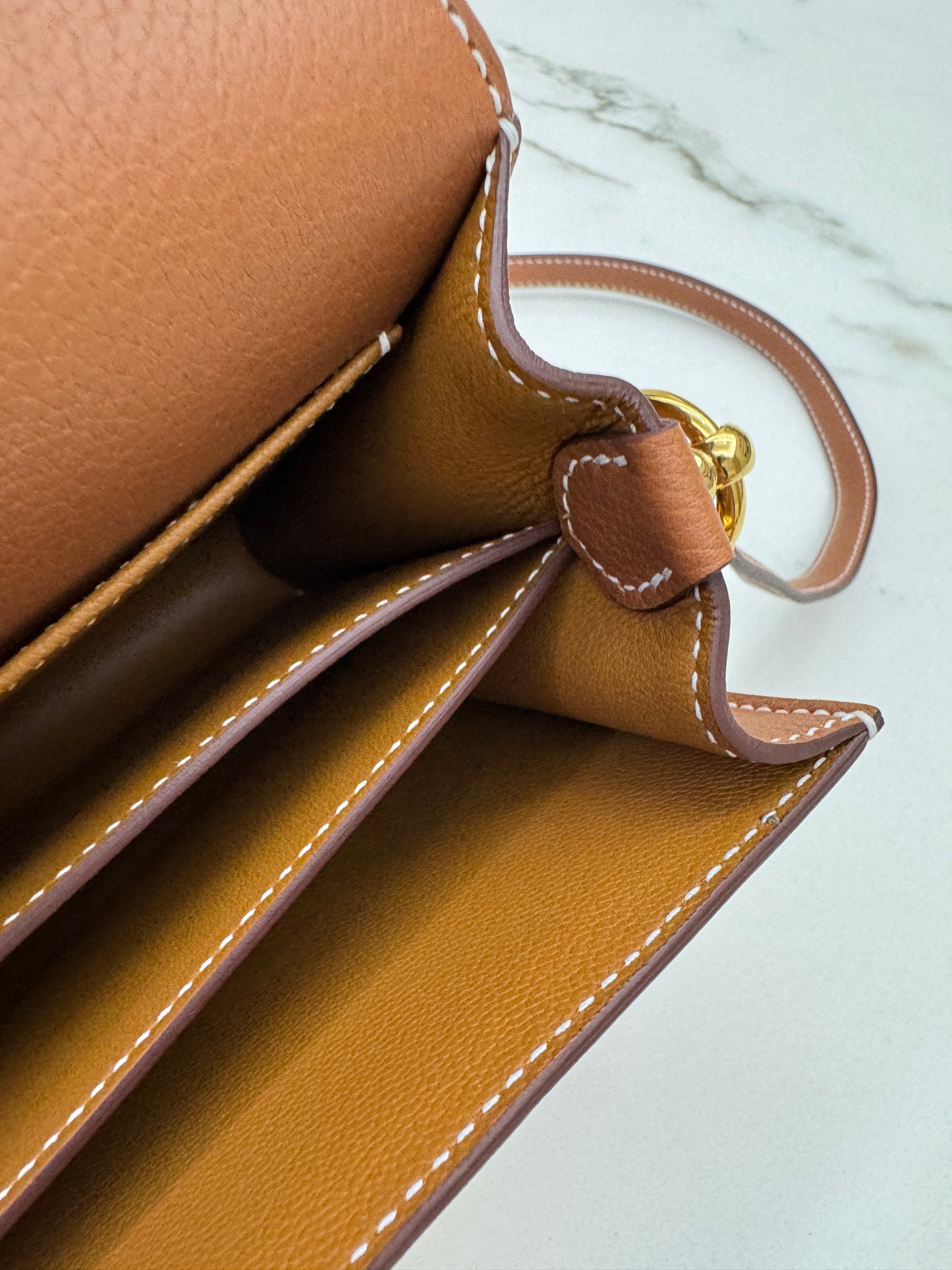 HERMES Mini Roulis Gold Evercolor GHW