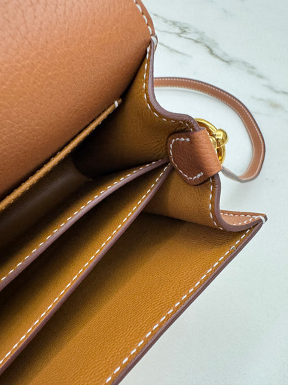 HERMES Mini Roulis Gold Evercolor GHW