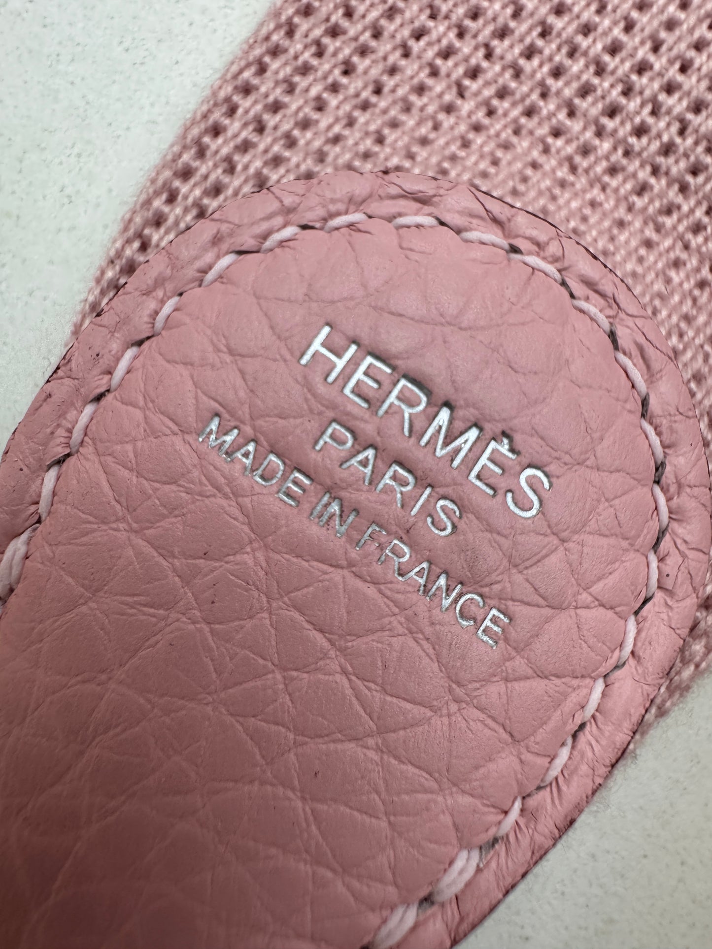 HERMES Evelyne 23 櫻花粉銀扣 3Q Rose Sakura PHW
