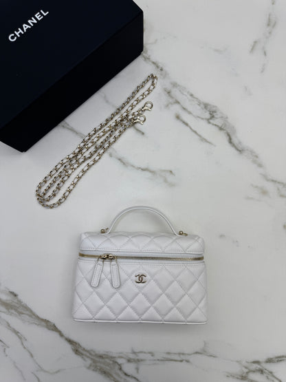 CHANEL 25C LP盒子包 白色 Vanity