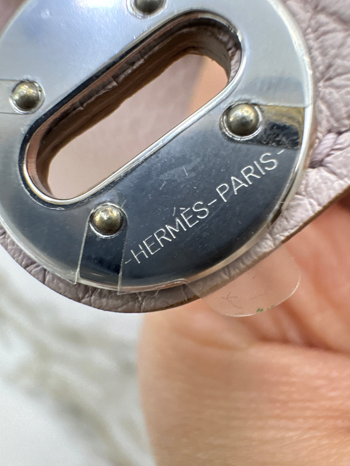 HERMES Mini Lindy 夢幻紫銀扣