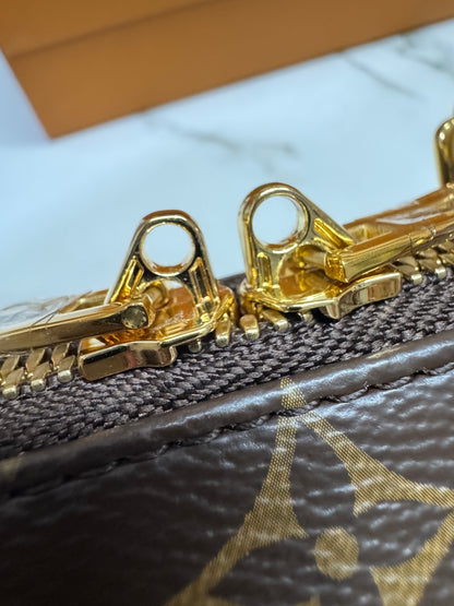 LV Speedy 20 粉橙色肩帶