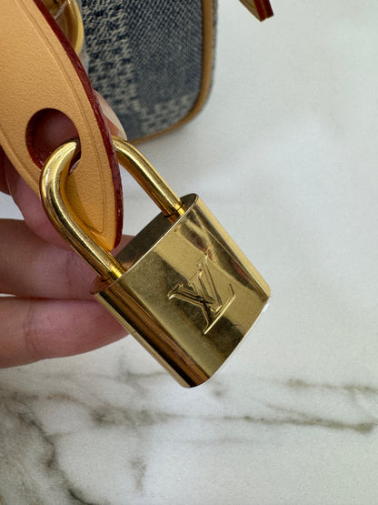 LV Nano Speedy 棋盤格牛仔