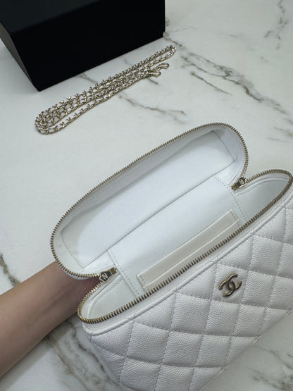 CHANEL 25C LP盒子包 白色 Vanity